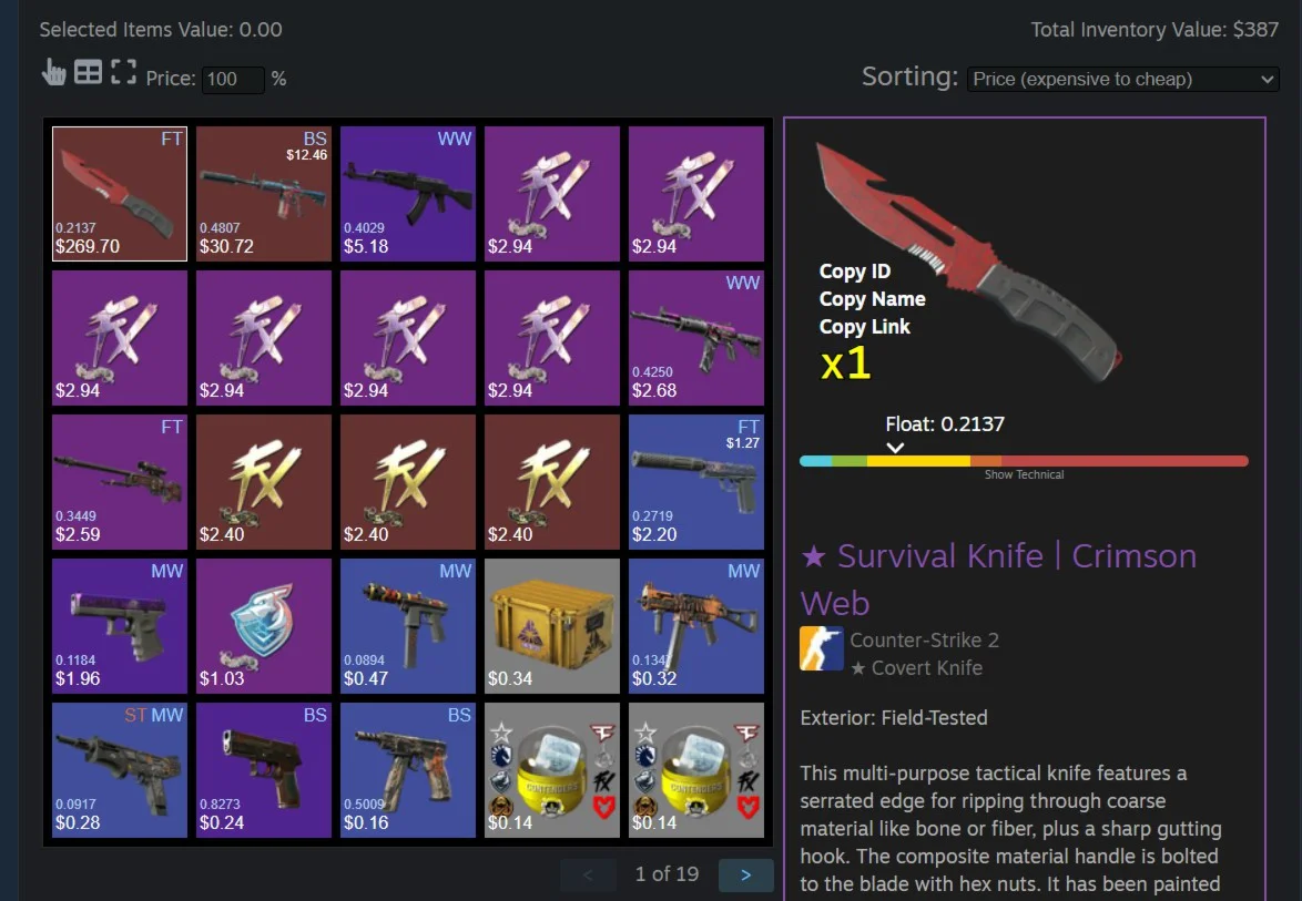 CS2 + СКИНЫ⭐НОЖ С ИНВЕНТАРЕМ ОТ $380+⭐FACEIT TB