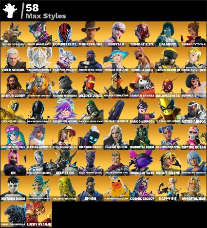 FN (ВСЕ ПЛАТФОРМЫ) | 152 скина (29 платных) | 550 VB