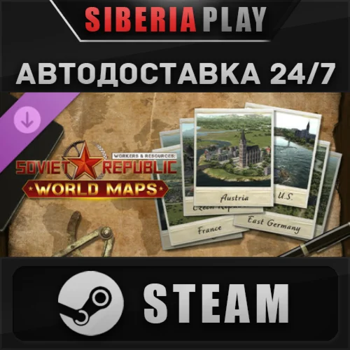 Workers & Resources: Soviet Republic - World Maps DLC