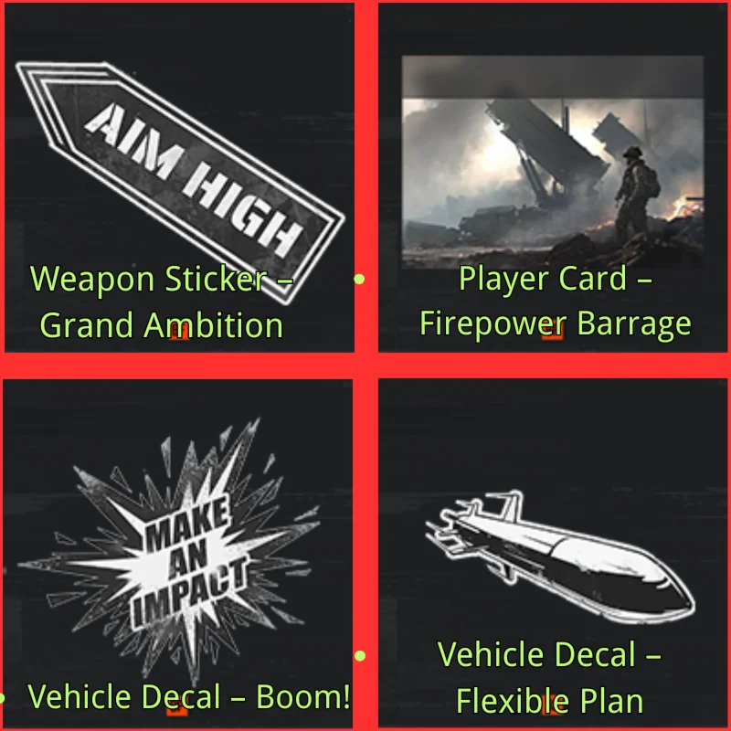 Баттлфилд 6: Карта игрока, наклейка, декаль техники