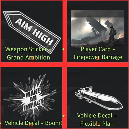 Баттлфилд 6: Карта игрока, наклейка, декаль техники