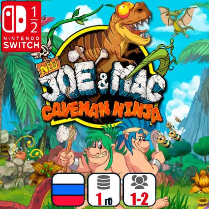 NEW Joe  Mac - Caveman Ninja | Nintendo Switch 1/2