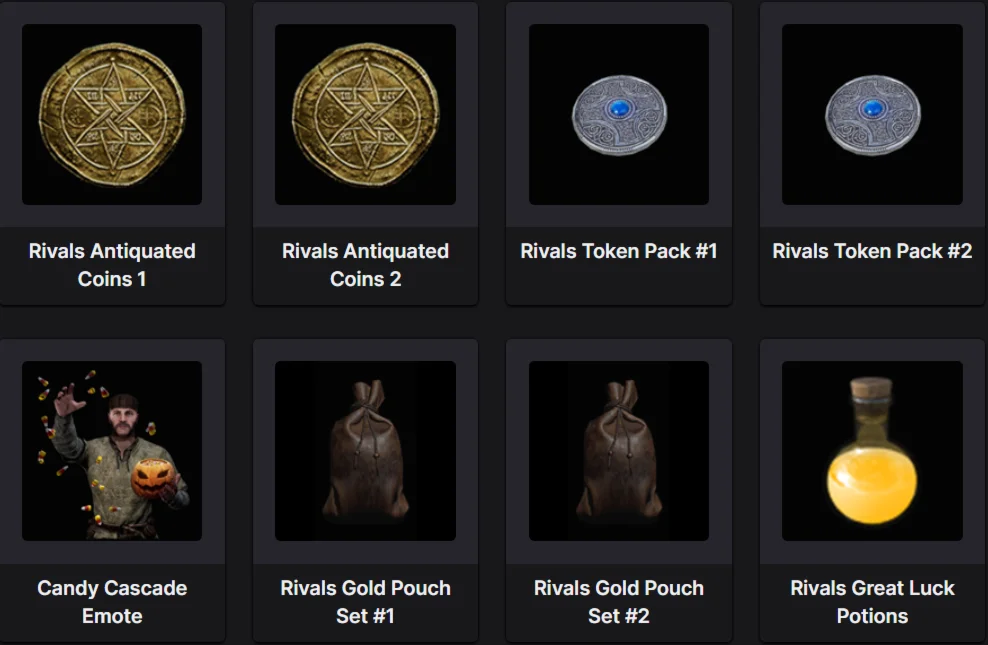 Темнее и Темнее 65 предметов Хэллоуин сезон7 твич дропы