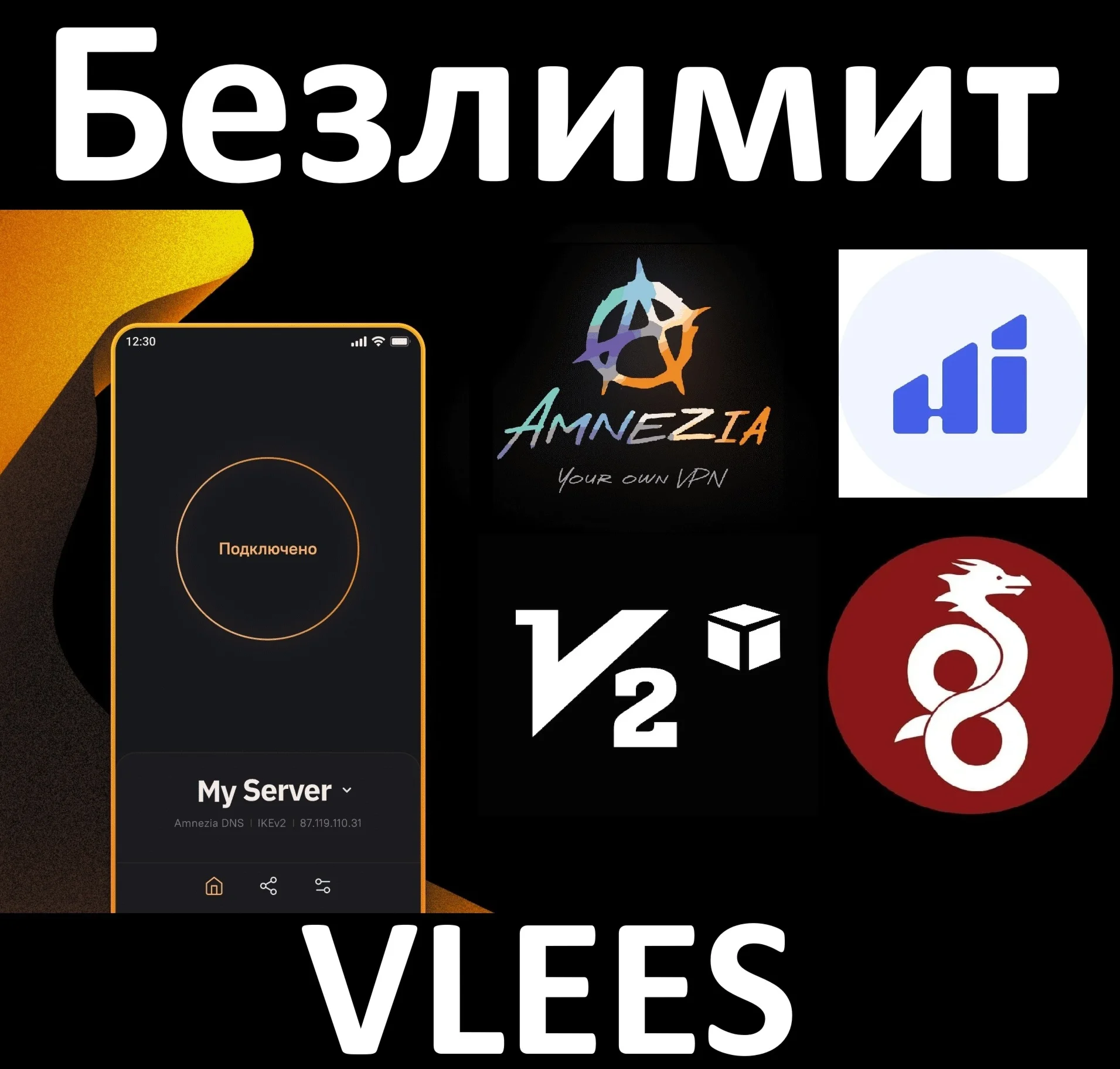 AMNEZIA V2RAYTUN HIDDYFY 1-3-6 МЕС