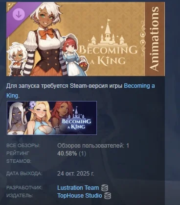Becoming a King - Animations Pack STEAM РОССИЯ