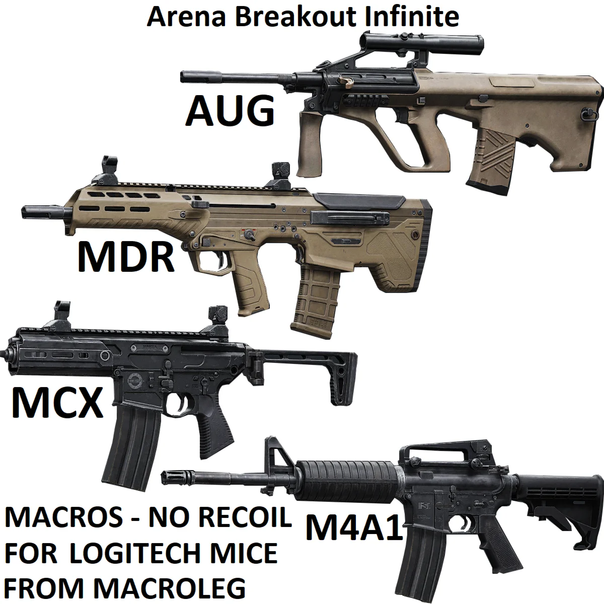 Arena Breakout Infinite. Скрипты для logitech. Пак 5