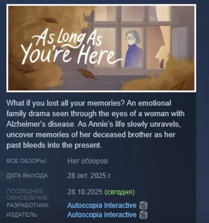 As Long As You're Here АВТОДОСТАВКА STEAM РОССИЯ