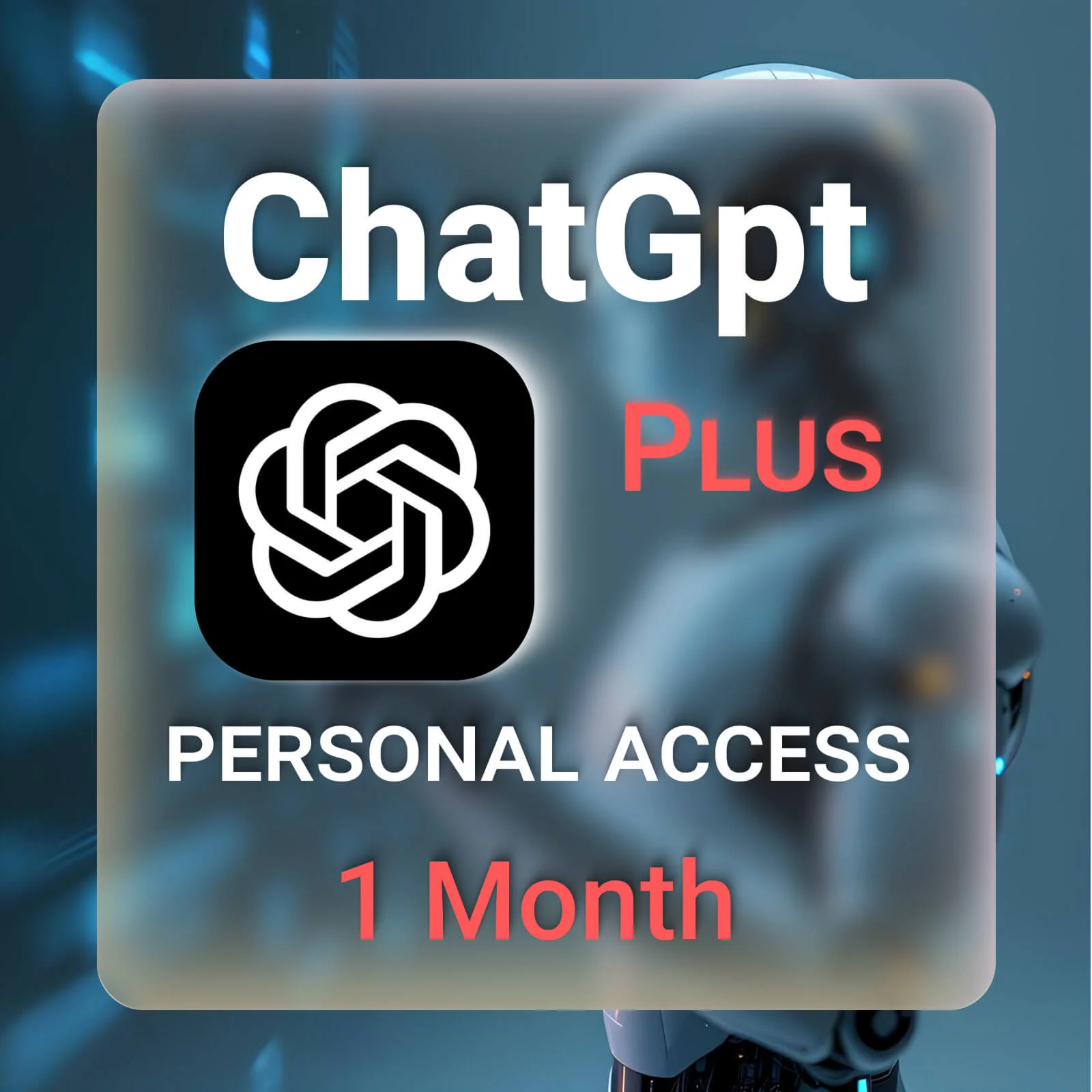 ChatGPT PLUS 1 месяц ИНДИВИДУАЛЬНАЯ ПОДПИСКА