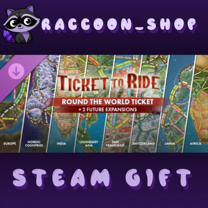 Ticket to Ride - Round the World Ticket DLC * STEAM 🔥