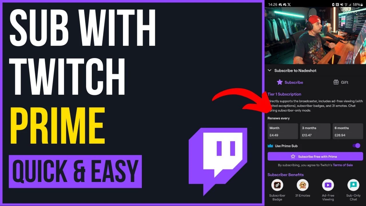⭐️⭐️⭐️ TWITCH Prime Subs VHQ 1-2.5$ Returns ⭐️⭐️⭐️