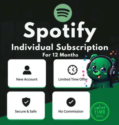 SPOTIFY PREMIUM – INDIVIDUAL | FULL 1-YEAR PAID NEW ACC
