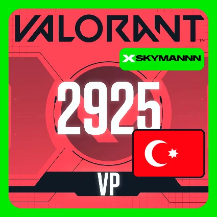 VALORANT 2925 VP ТУРЦИЯ КАРТА ПОПОЛНЕНИЯ | АВТО 24/7