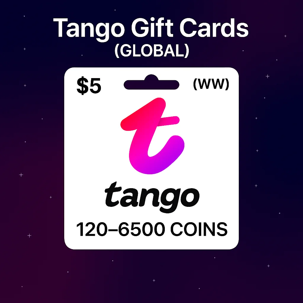 Tango Live Gift Cards 120–6500 монет | Все регионы