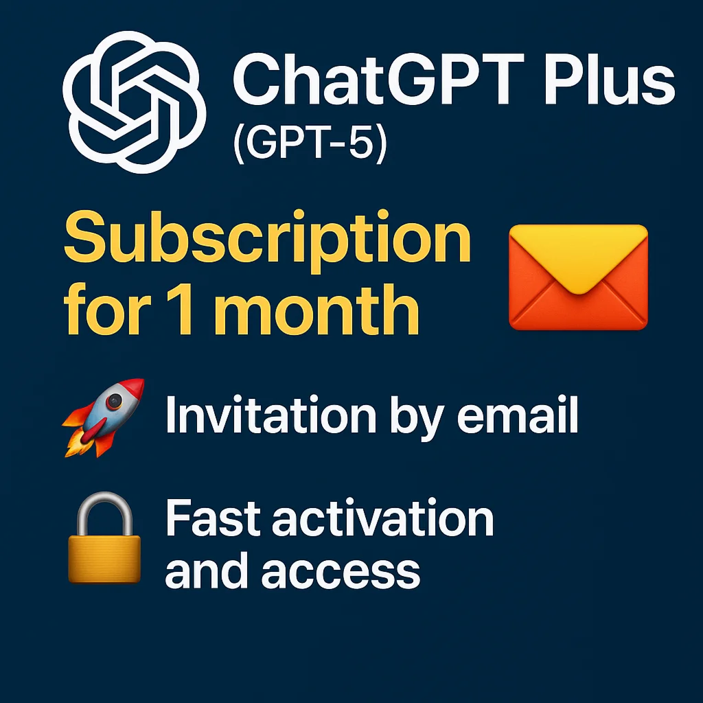 ChatGPT Plus (GPT-5) в вашей почте | е-мей Пригласить📧