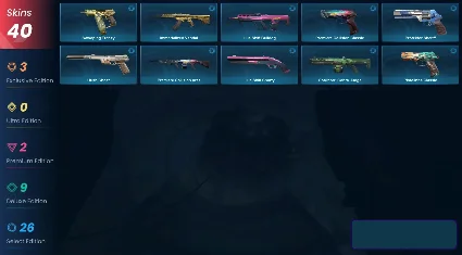 VALORANT | .SYS Melee | 40 скинов | 186 LVL