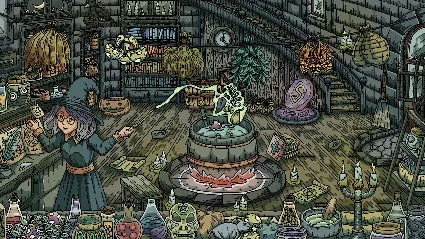 100 Witch Cats - Artbook DLC * STEAM RU*KZ*UA*СНГ 🔥