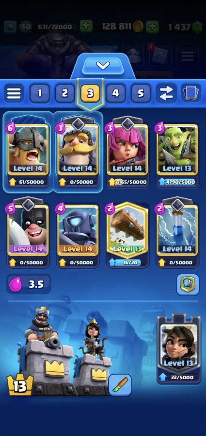 |2в1| CR - BS | 40 ЛВЛ | 7255 ТРОФЕЕВ | 13 Король + 🎁