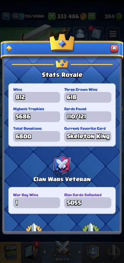 CR - BS - COC 💎 36 LVL | 5655 Tрофеев | Кухня палача 🎁