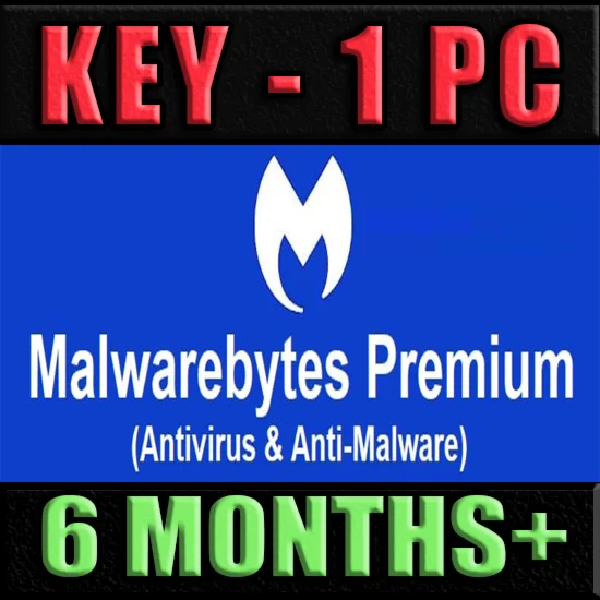 Malwarebytes standard  6 месяцевWindows, Mac,r Andr