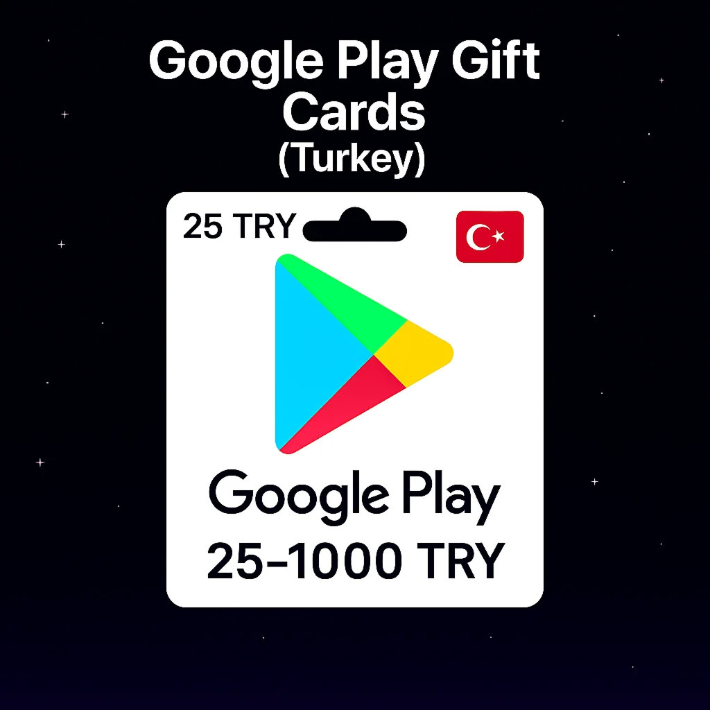 Google Play Gift Cards (Турция) 25–1000 TRY | Коды