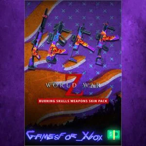 ️World War Z - Burning Skulls Weapons Skin Pa WIND DLC