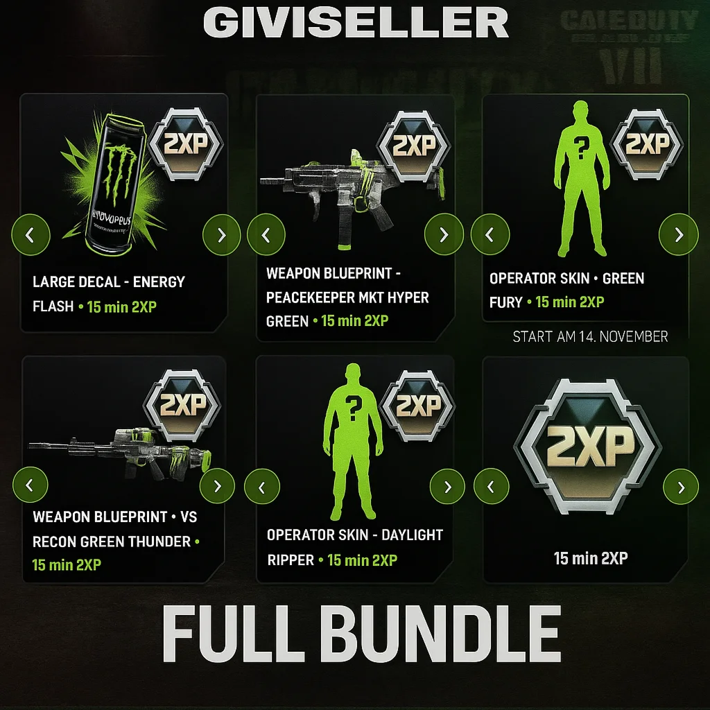 MONSTER ENERGY BUNDLE CoD BLACKOPS 7
