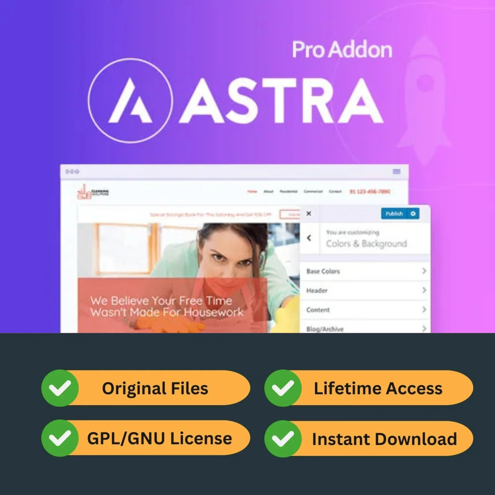 Astra Pro Theme Addon на всю жизнь ( GPL Version )