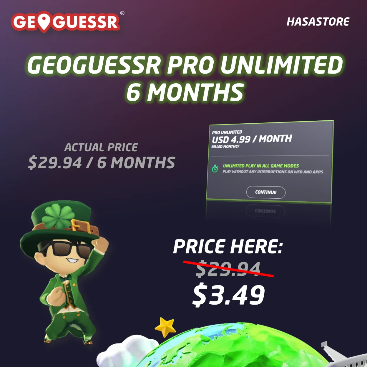 ✅GeoGuessr Pro Unlimited | Подписка на 6 месяца ⭐⭐