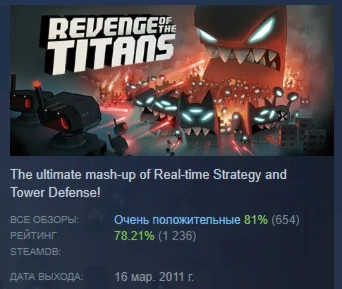 Revenge of the Titans АВТОДОСТАВКА STEAM GIFT РОССИЯ