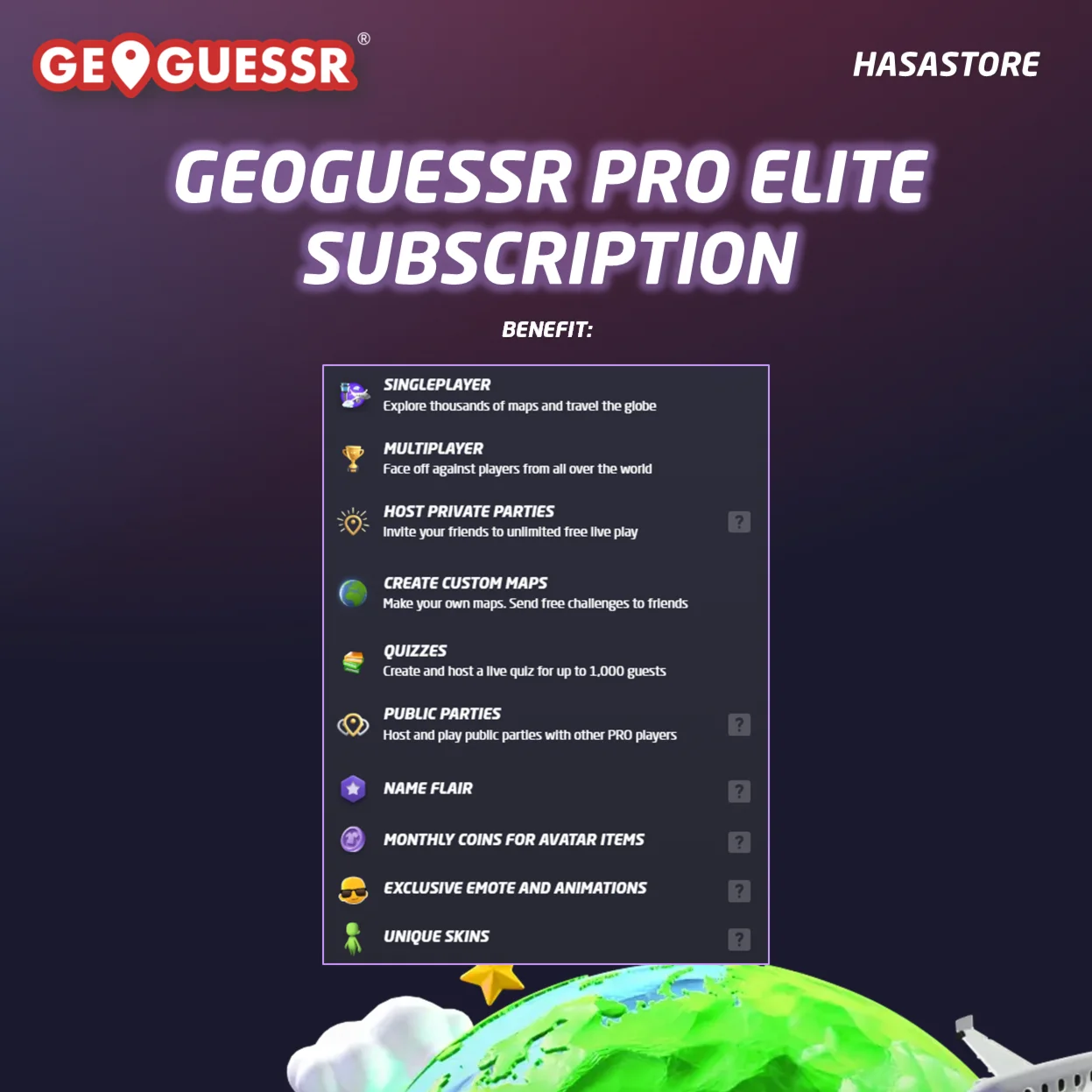 ✅Подписка GeoGuessr на ВАШ АККАУНТ | Pro Elite