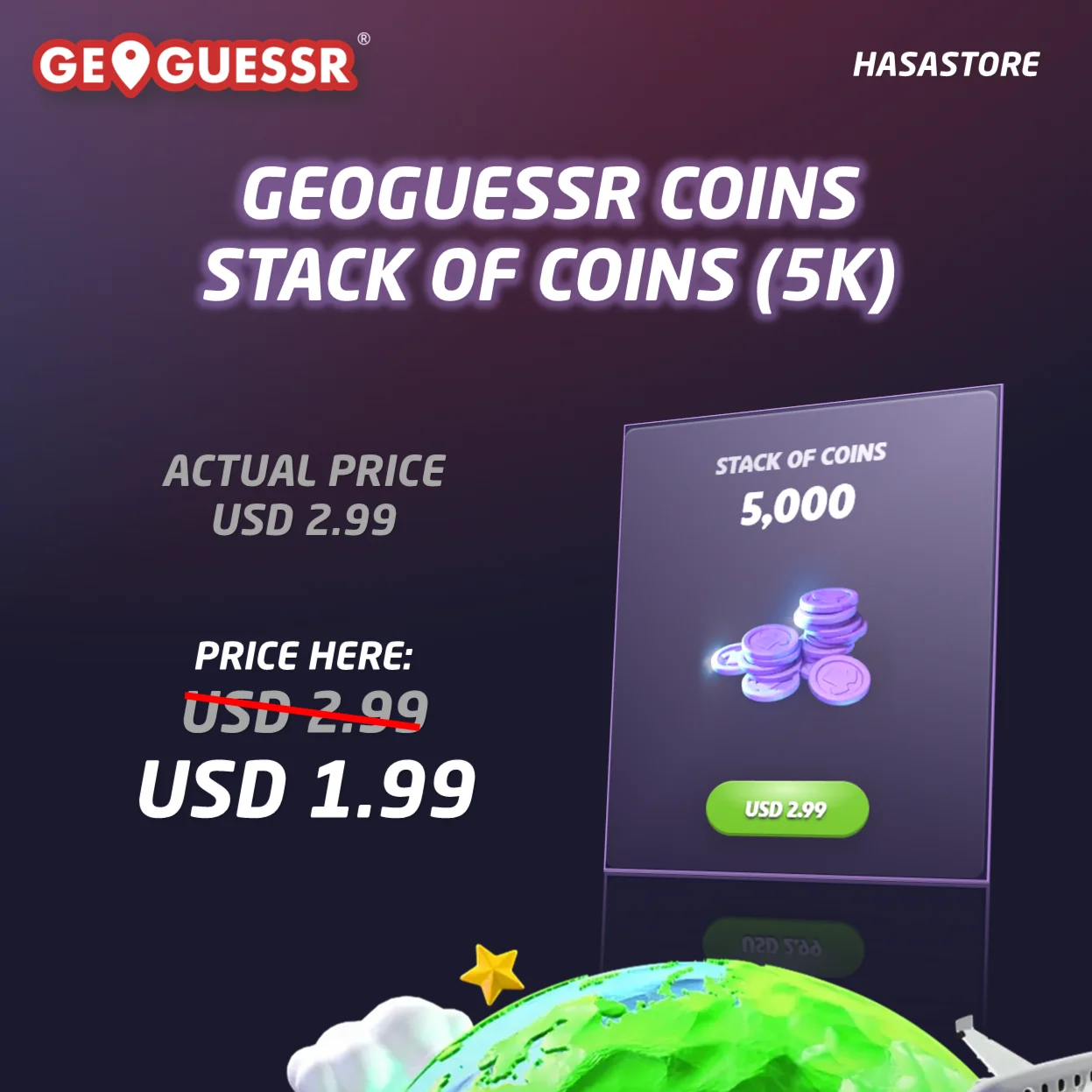 ✅ GeoGuessr Coins Покупайте на свой счет ⭐⭐⭐