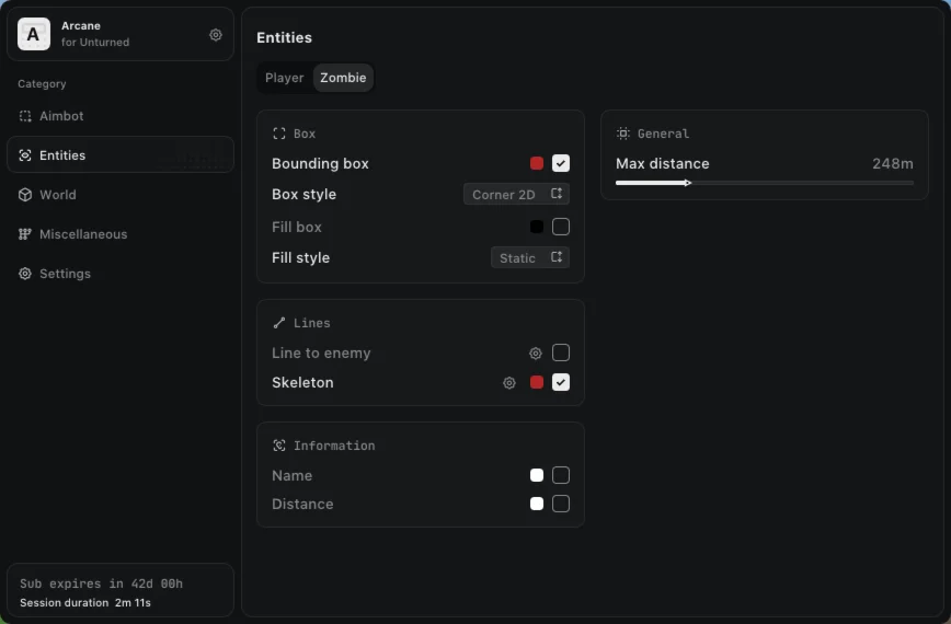 Рабочий чит Arcane для игры Unturned