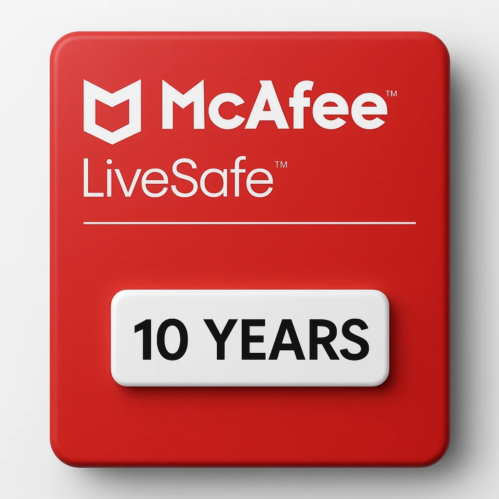 McAfee LiveSafe 2025 Key