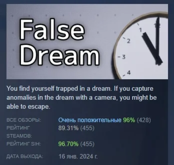 False Dream | 偽夢  АВТОДОСТАВКА STEAM GIFT РОССИЯ