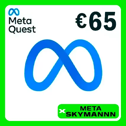 META QUEST 65€ EUR ЕВРОПА КАРТА ПОПОЛНЕНИЯ АВТО 24/7