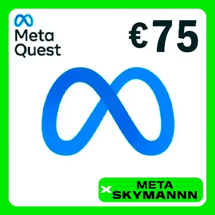 META QUEST 75€ EUR ЕВРОПА КАРТА ПОПОЛНЕНИЯ АВТО 24/7