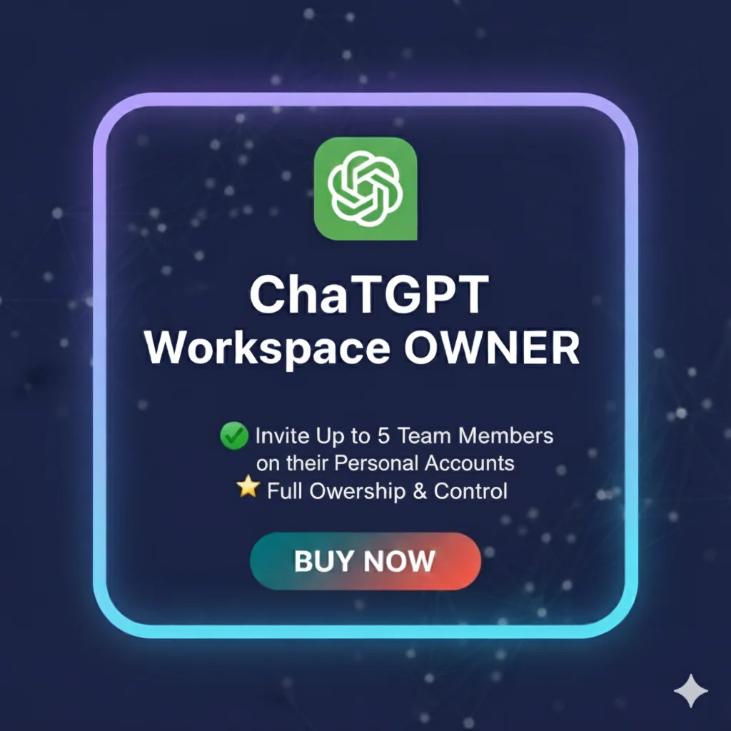  ChatGPT PLUS Workspace (Владелец) - 37 дней| 6 Польз