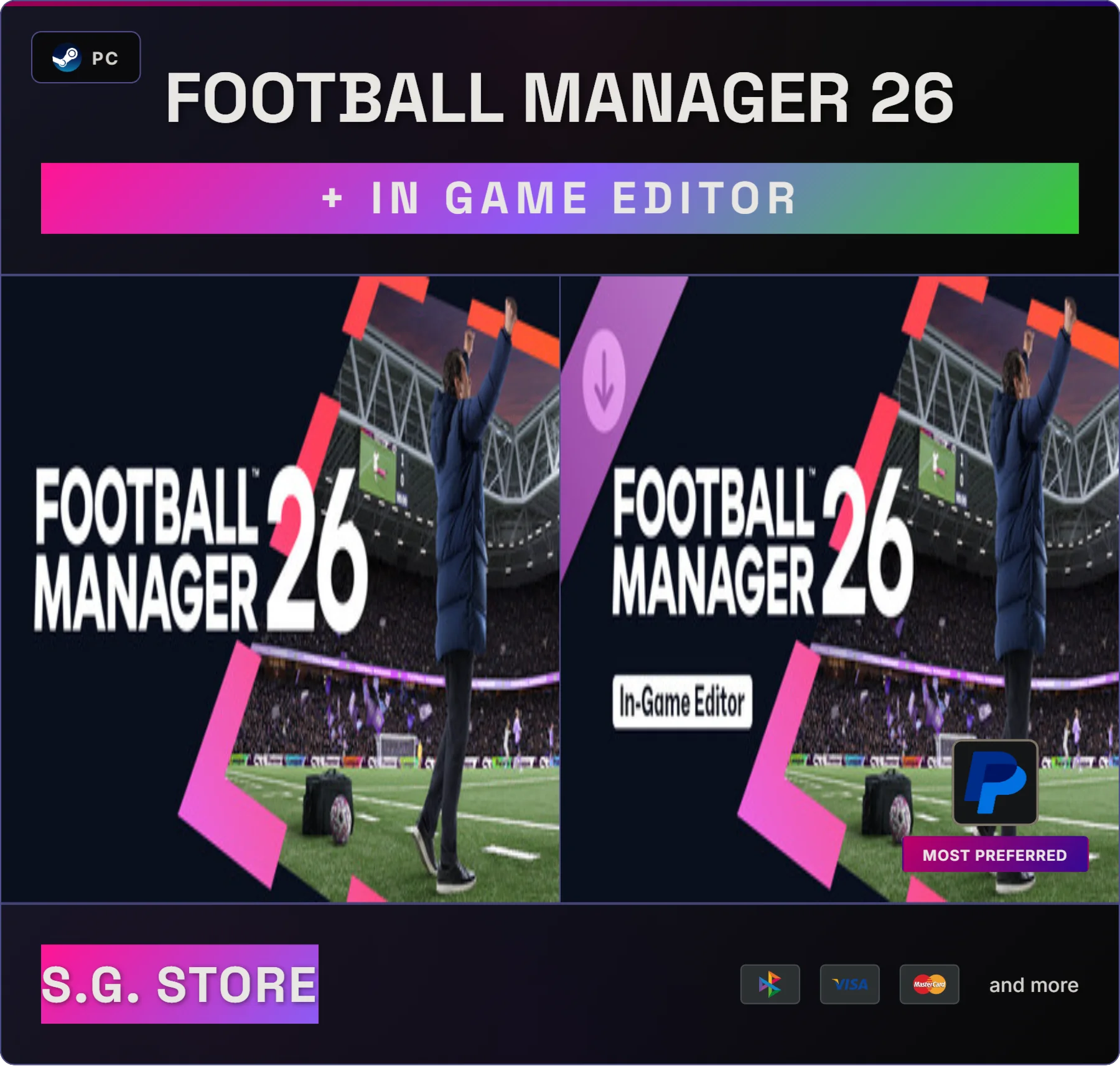 💛 Football Manager 26 + In Game Editor Steam Offline