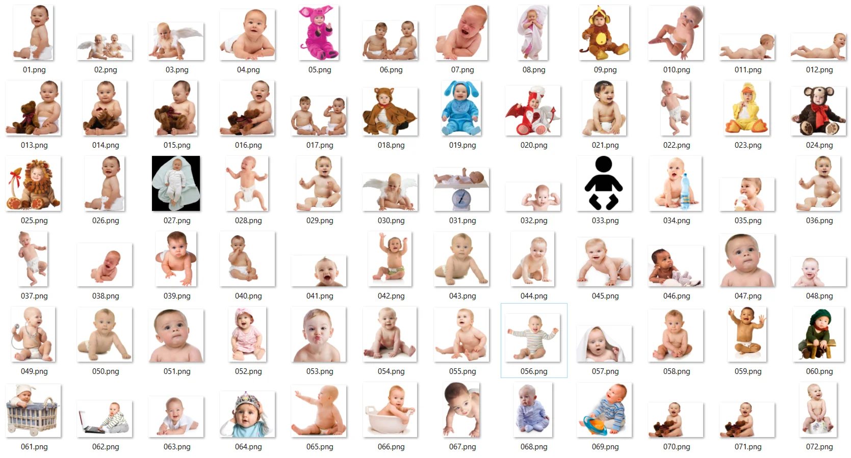 75+ Прозрачных PNG-изображений Малышей