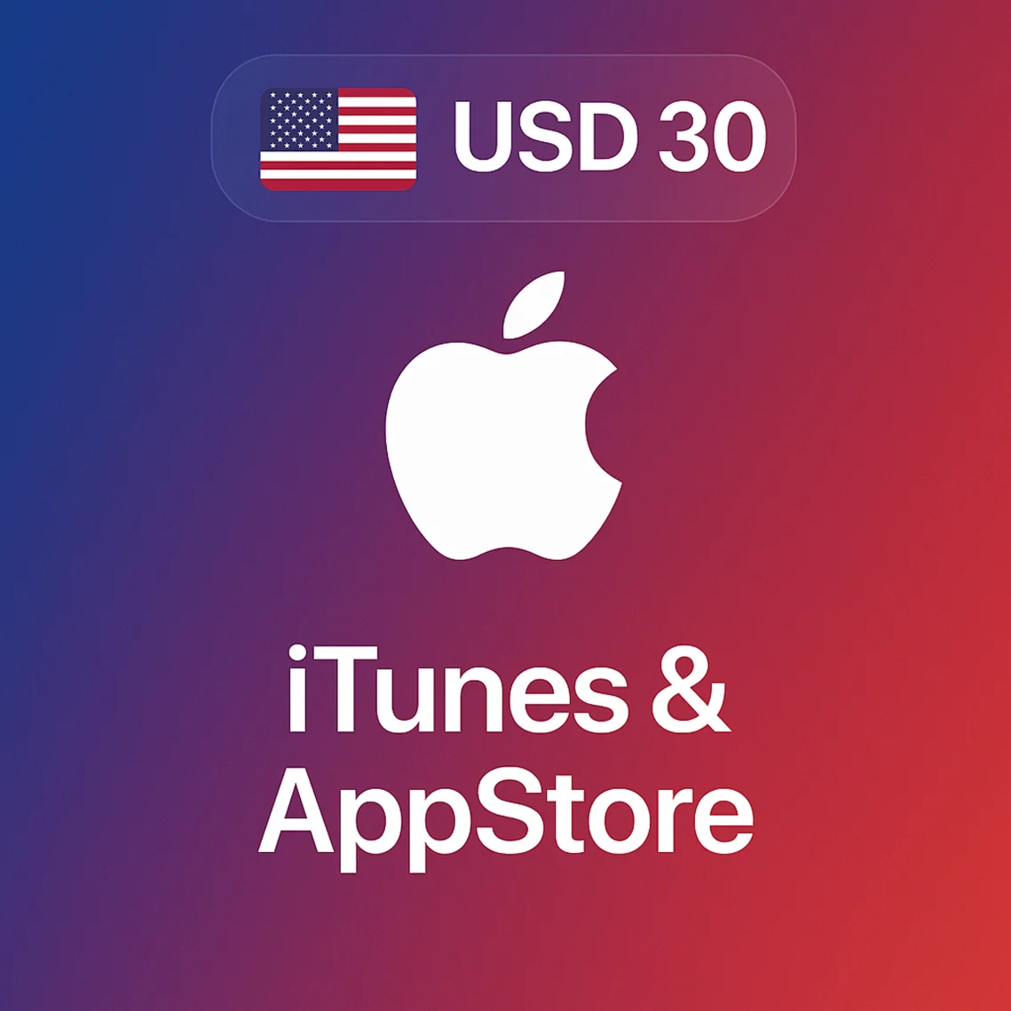 🍎 Подарочная карта Apple iTunes (USA) 30$