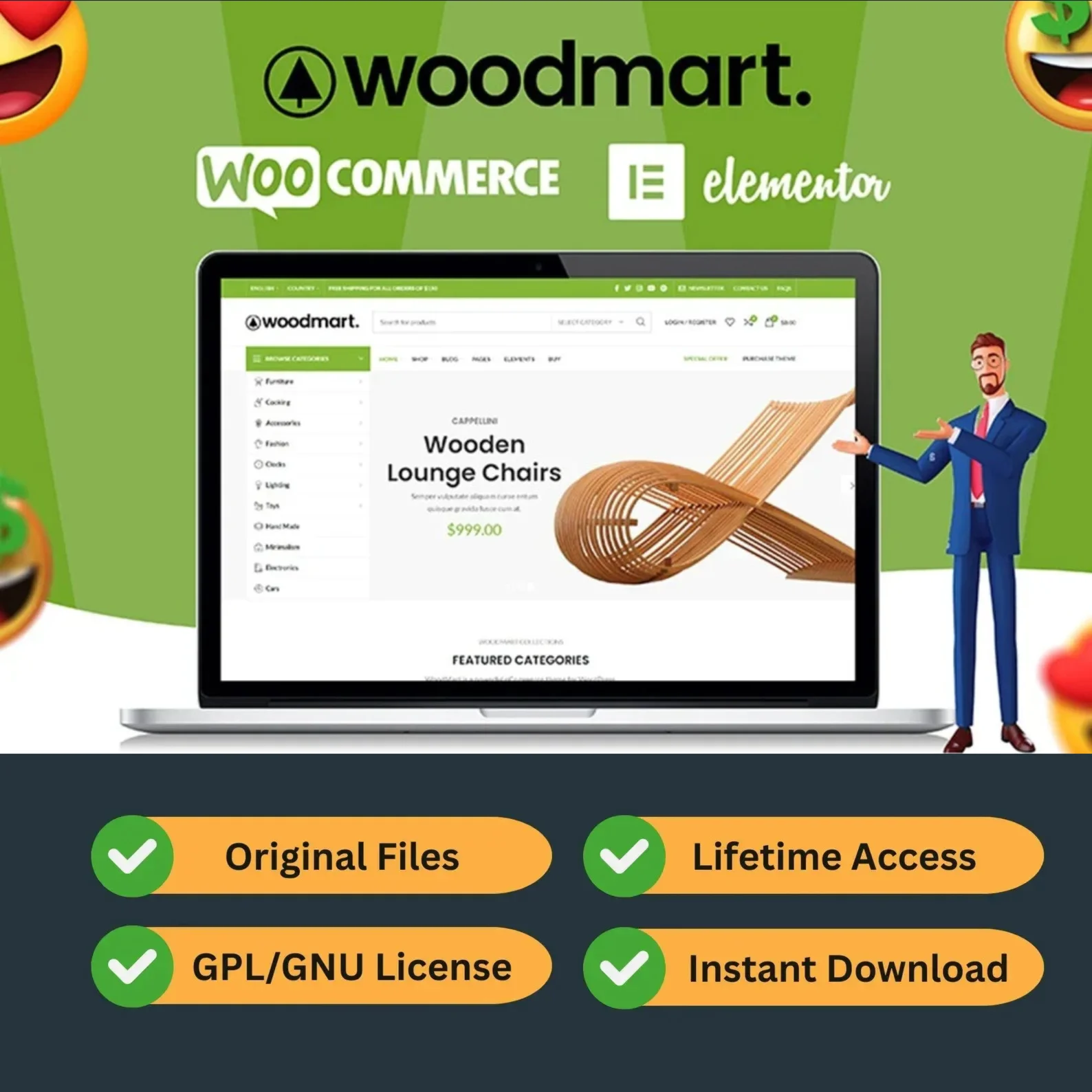 WoodMart Wordpress Theme на всю жизнь ( GPL Version )