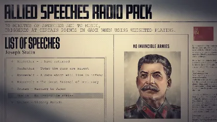 Hearts of Iron IV: Allied Speeches Pack DLC