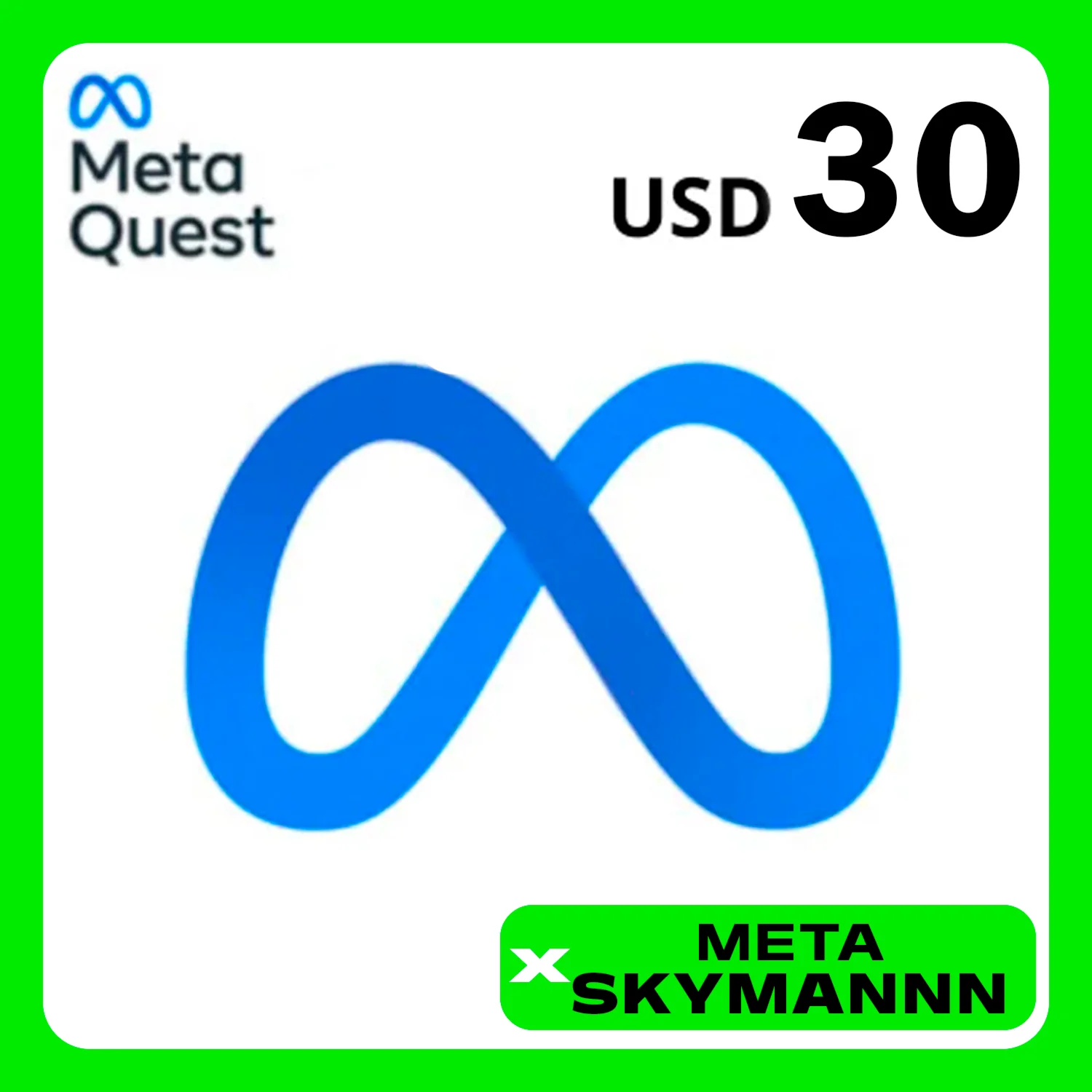 META QUEST 30$ USD США КАРТА ПОПОЛНЕНИЯ АВТО 24/7
