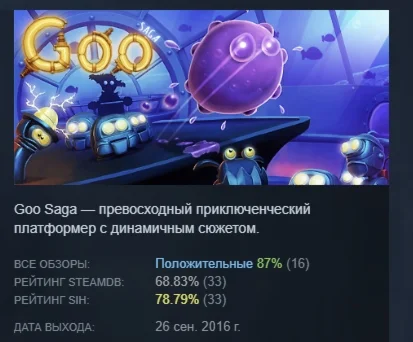 Goo Saga - HD Edition АВТОДОСТАВКА STEAM РОССИЯ
