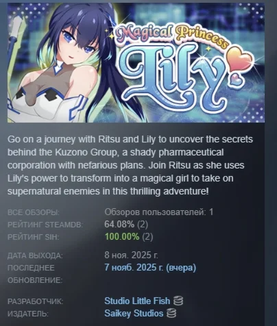 Magical Princess Lily АВТОДОСТАВКА STEAM РОССИЯ