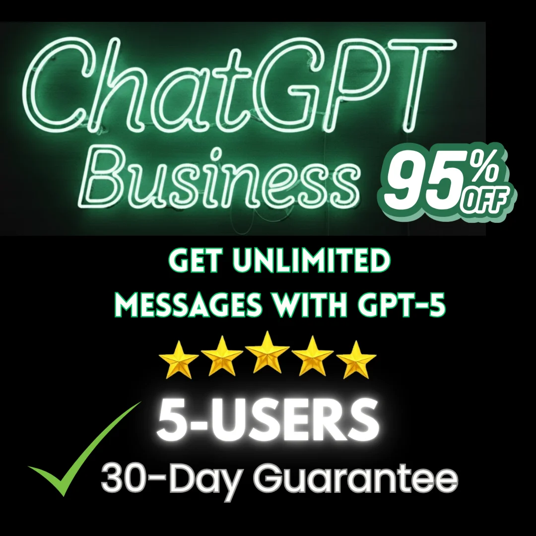 ChatGPT Plus, Team, Business – 5 пользователей частный