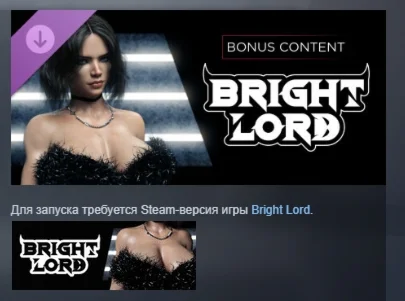 Bright Lord - Bonus Content DLC STEAM РОССИЯ