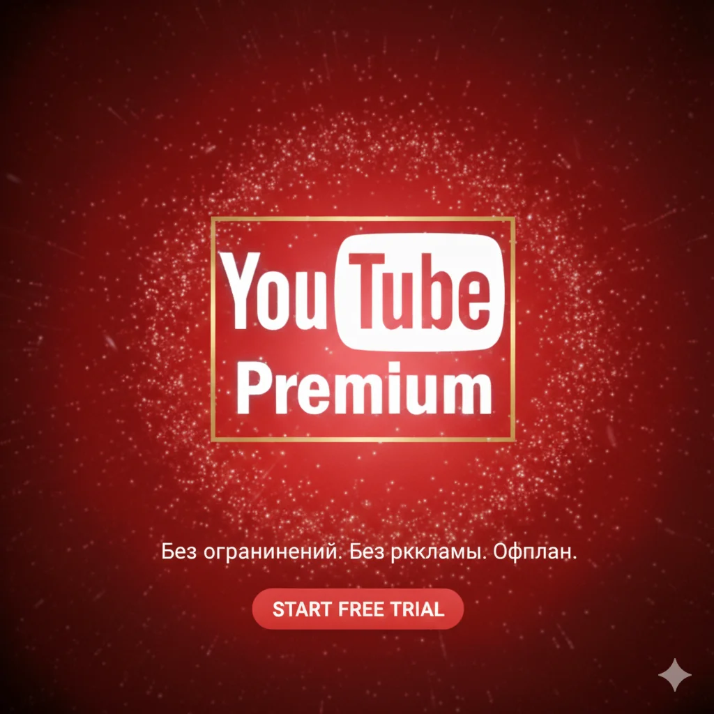 1/3Подписка YouTube Premium|Быстрый и безопасный доступ