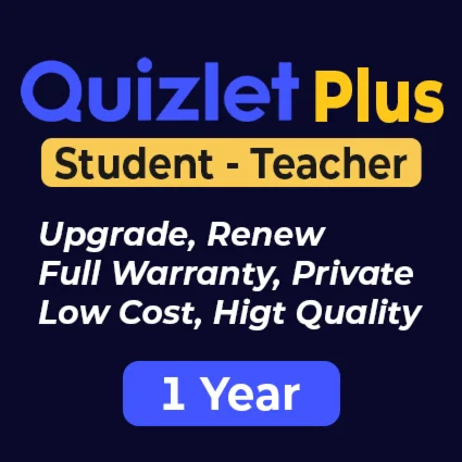 Quizlet Plus – 1 год | Подписка на ваш аккаунт