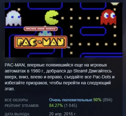 ARCADE GAME SERIES: PAC-MAN АВТОДОСТАВКА STEAM РОССИЯ